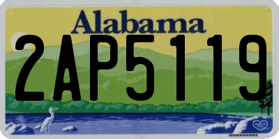 AL license plate 2AP5119