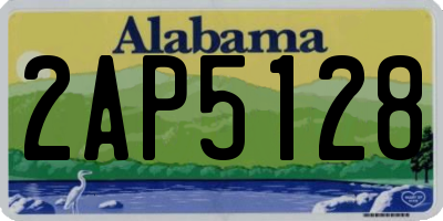 AL license plate 2AP5128