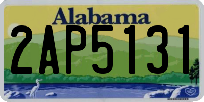 AL license plate 2AP5131