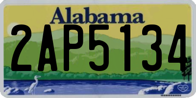 AL license plate 2AP5134