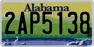AL license plate 2AP5138