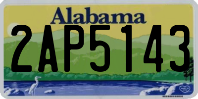 AL license plate 2AP5143