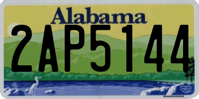 AL license plate 2AP5144