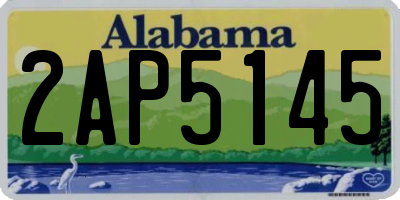 AL license plate 2AP5145