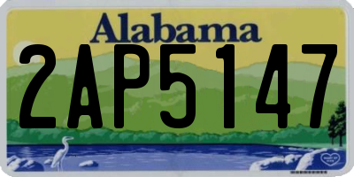 AL license plate 2AP5147