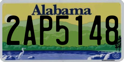 AL license plate 2AP5148