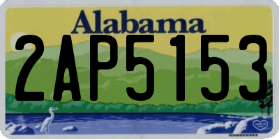 AL license plate 2AP5153