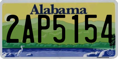 AL license plate 2AP5154