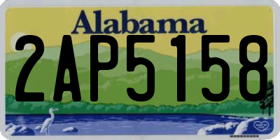 AL license plate 2AP5158