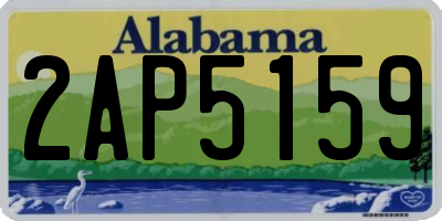 AL license plate 2AP5159