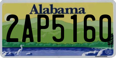 AL license plate 2AP5160
