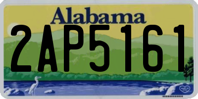 AL license plate 2AP5161