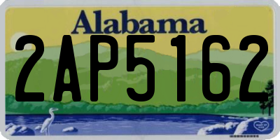 AL license plate 2AP5162