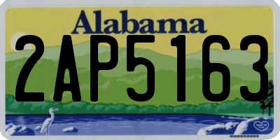 AL license plate 2AP5163