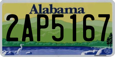 AL license plate 2AP5167