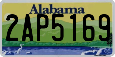 AL license plate 2AP5169
