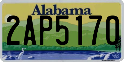 AL license plate 2AP5170