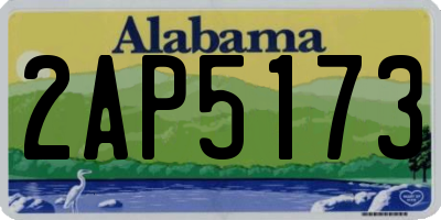 AL license plate 2AP5173