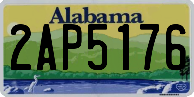 AL license plate 2AP5176