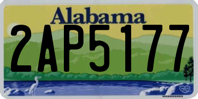 AL license plate 2AP5177
