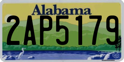 AL license plate 2AP5179