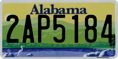 AL license plate 2AP5184