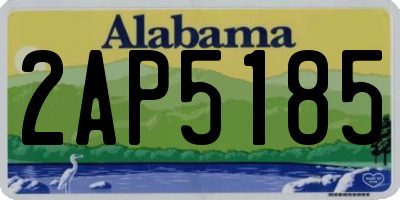 AL license plate 2AP5185
