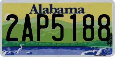 AL license plate 2AP5188