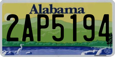 AL license plate 2AP5194
