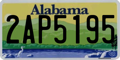 AL license plate 2AP5195