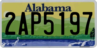 AL license plate 2AP5197