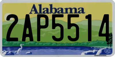 AL license plate 2AP5514