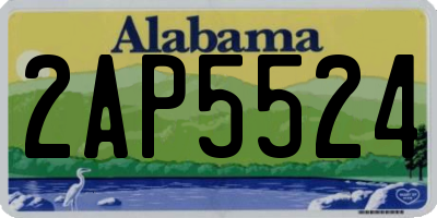 AL license plate 2AP5524