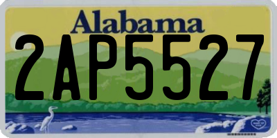 AL license plate 2AP5527