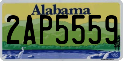 AL license plate 2AP5559