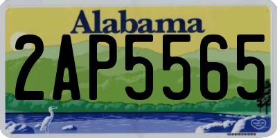 AL license plate 2AP5565