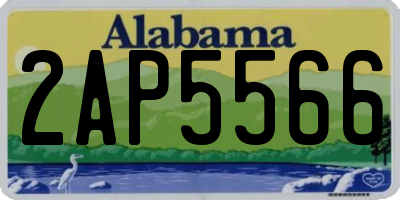 AL license plate 2AP5566