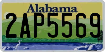 AL license plate 2AP5569