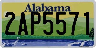 AL license plate 2AP5571