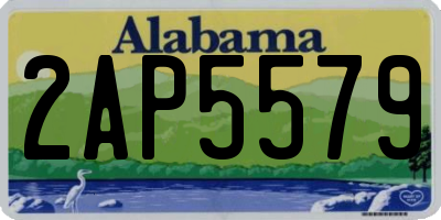 AL license plate 2AP5579