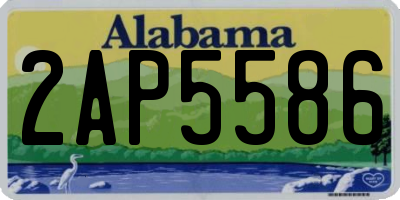 AL license plate 2AP5586