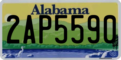 AL license plate 2AP5590