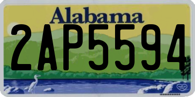 AL license plate 2AP5594