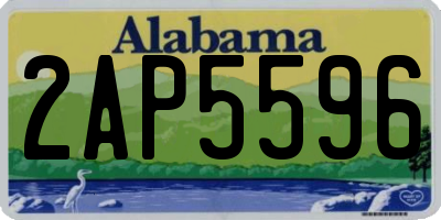 AL license plate 2AP5596