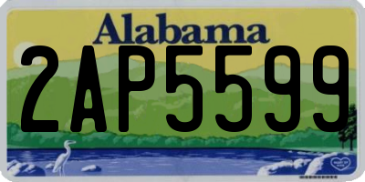 AL license plate 2AP5599
