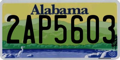 AL license plate 2AP5603