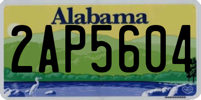 AL license plate 2AP5604