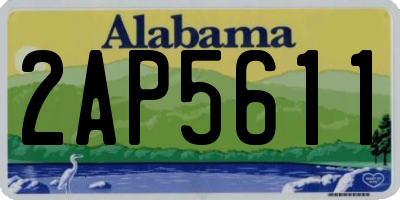 AL license plate 2AP5611