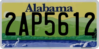 AL license plate 2AP5612