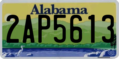 AL license plate 2AP5613